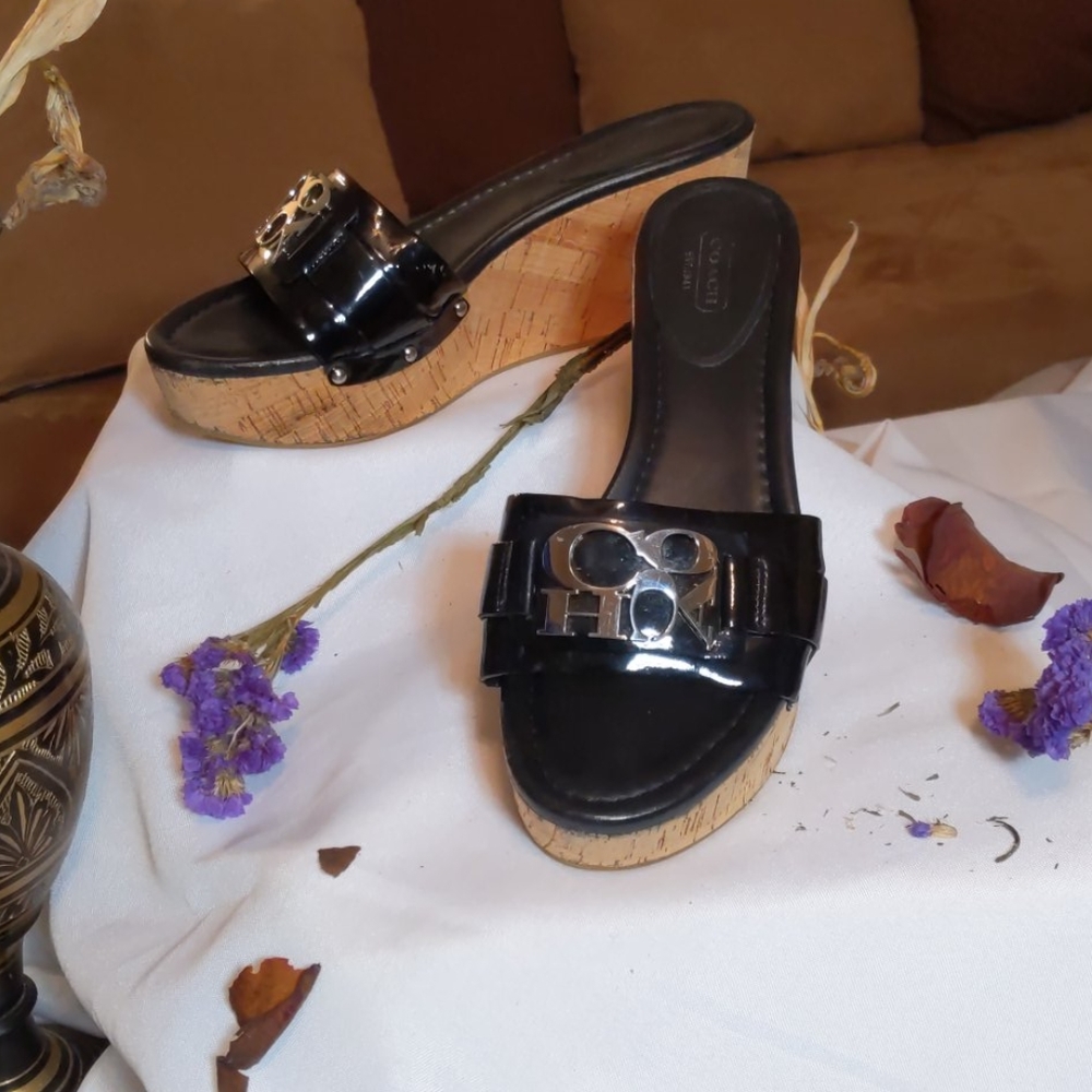 Coach ladies slip on wedge